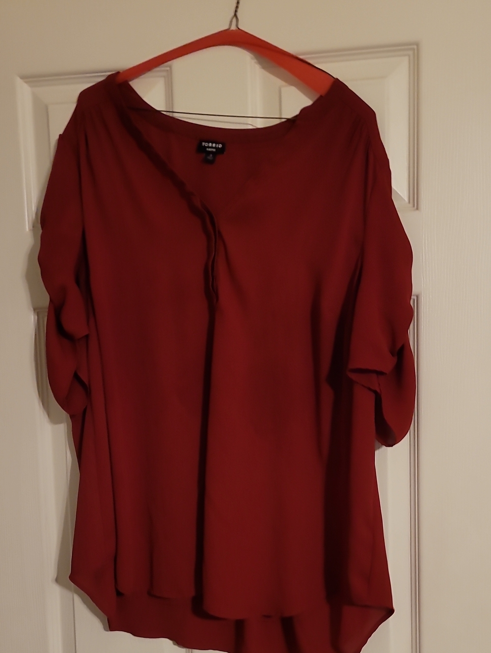 Torrid Women's Burgandy Blouse
